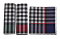 Preview: Karierte Herrenstofftaschentücher William im 3er Set aus Baumwolle, 45 x 45 cm, OEKO-TEX® Standard 100