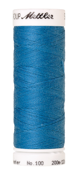 Mettler Seralon 022 Wave Blue Nähfaden 200 m aus 100 Prozent Polyester für Nähmaschine und Handnähen