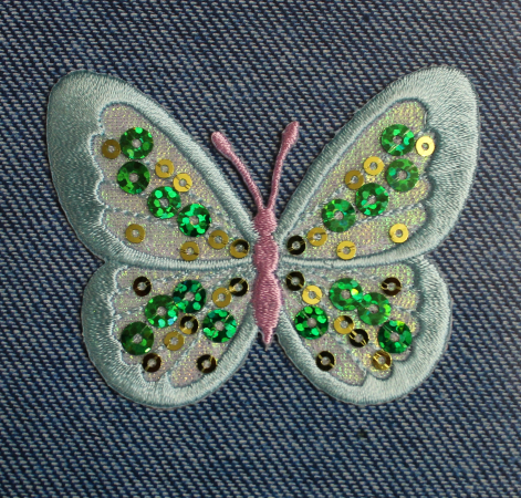 Bügelbild Schmetterling zum Aufbügeln für Kleidung und Textilien