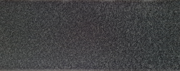 Hakofix Flauschband 38 mm schwarz für Polster, Taschen und Heimtextilien