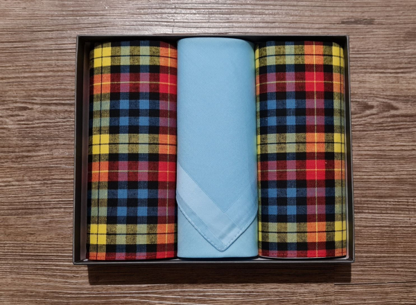 Damentaschentuch buntes 3er Set personalisiert